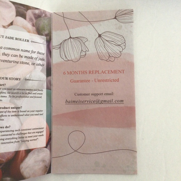 BAIMEI JADE ROLLER GUA SHA FACIAL TOOLS GIFT SET NWT - Picture 12 of 14
